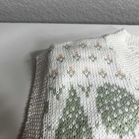 The Villager Women's XL 38 kawaii Knit cottage core swan Sweater Vest - Picture 5 of 9